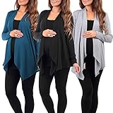 Rags and Couture 3パックレディースhacciマタニティ、授乳カーディガンby Made in USA US サイズ: XL