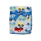 Babygear High Pile Mink Blanket, Blue, One Size by BabyGear