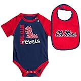 Infants NCAA Ole Miss Rebels Onesideとよだれかけセット（チームカラー）