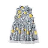 花柄 ノースリーブ チュールワンピース チュールスカート チュニック チュチュスカート ガールズ シャツ 夏 女の子1~3歳 グレー73cm