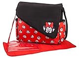 Disney Minnie Mouse Sketch Flap Messenger Diaper Bag, Red/Black by Disney [並行輸入品]