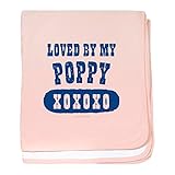 CafePress – Loved By My Mommy – ブルーベビーブランケット – スーパーソフトベビー毛布、新生児おくるみ ピンク 13075375586832E
