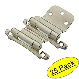 Cosmas 17928-snサテンニッケルキャビネットヒンジ3 / 8 "インセット(ペア) [ 17928-sn ] – 25ペアパック