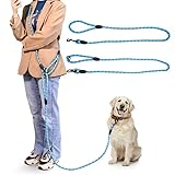 JOPOY 犬 リード 3m 小型、中型、大型犬用リード 訓練リード 肩掛けリード ロングリード ショルダーリード ペット用 スリップ リード ロープ (3m*1cm, ブル—)