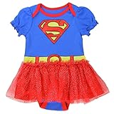Supergirl幼児女児チュチュクリーパーOnesieボディスーツ カラー: ブルー