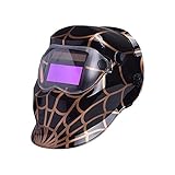 Nuzamasソーラーパワードオートダークニング溶接ヘルメットマスクアークティグミグ溶接フェイスプロテクションシェード範囲を調整したプラズマ切断DIN4 / 9-13 UV / IV保護DIN16