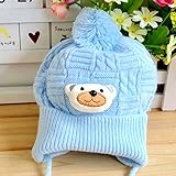 YideaHomeベビー ボンボン ニットキャップ ポンポン ニット帽 女の子 男の子 赤ちゃん キッズ ニット 帽子 子供服