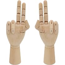 Amazon.co.jp: Funriche デッサン人形 手 マネキン 木製 ハンドモデル