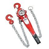 レバーホイスト チェーンブロック 定格荷重約3t 約3000kg 標準揚程約1.5m 荷締め 荷揚げ 引寄せ 固定 建築 運搬 土木 災害復旧 アウトドア DIY 吊り 引っ張り 荷締機 牽引 チェー