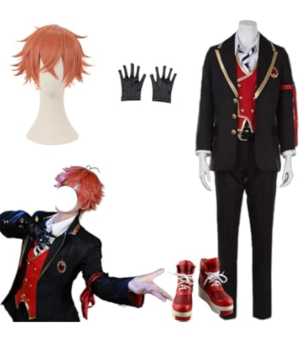 Amazon.co.jp: エース コスプレブーツ 靴 ツイステ コスプレ