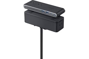 Anker Nano Power Strip (10-in-1, 70W, クランプ式) 電源タップ usb付き コンセントタップ AC差込口 6口 USB-C 2ポート USB-A 2ポート 延長コード 1.5m【PSE技術基準適合/雷ガード】