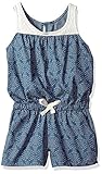One Step Up Big Girls' Printed Romper Lightb Chambray/Coconut 10/12 [並行輸入品]