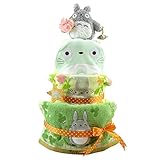 おむつケーキ ネコバス トトロ 3段 出産祝い ベビーギフト タオル ガラガラ スタイ ぬいぐるみ ジブリ totoro6