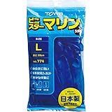 東和 園芸用ビニール手袋ビニスターマリン L 日本製【まとめ買い10個セット】20-048