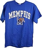 新しいアジェンダNCAA Memphis Tigers " Arch &ロゴ"大人用TシャツLarge