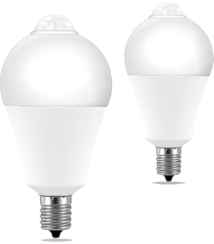 Amazon | 人感センサー 電球 E17 LED電球 電球色 E17口金 80W相当