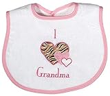 Raindrops I Love Grandma Appliqued Bib, Pink by Raindrops [並行輸入品]
