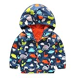 (プタス)Putars ベビー服 子供服 ジャケット アウトドア 男の子 長袖 総柄 恐竜柄 薄手 可愛い 秋 冬 運動服 旅行 記念日 プレゼント 12ヶ月-3歳