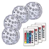 リモート制御水中ライト、16 multi-colors 4モードLEDライトwith Battery Powered
