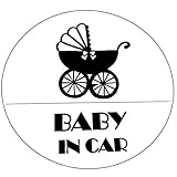 BABY IN CAR　ベビーカー　 防水・車両OKカッティングステッカー　STK7X1-BICCA2B