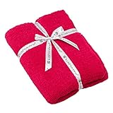 Kashwere カシウェア ブランケット シングルKASHWERE THROWS SOLID BLANKET （カラー：Cranberry） [並行輸入品]