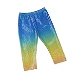 Tovadoo 子供服 ベビー服 女の子 男の子 ズボン 秋冬 虹色 人魚色 カラフル ファッション スポーツ 保育園 旅行 プレゼント 2-6歳