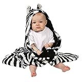Zebra Faux Fur Hooded Wrap Blanket by Pickles Journey