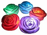 Classic Glow Flameless Candles ,6-Battery Powered, Waterproof, Color Changing (7 Colors) LED Romanti