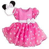 ディズニー (Disney) ミニーマウス コスチューム ドレス ボディースーツ ヘアバンド付き ピンクハート ベビー 75cm 80cm (12-18M 74-79cm) [並行輸入品]