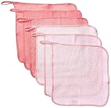 LARGE Baby Washcloths 100% Organic Bamboo Towels 12 With Hook By Forstyle, Makeup Remover Perfect Gi