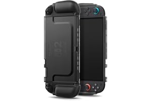 Spigen Switch 2 ケース (2025) ドック対応 Joy-Con 簡単着脱 グリップ感向上 耐衝撃 二重構造 フロスト加工 保護カバー ウルトラ・ハイブリッド ACS10167 (フロスト・ブラック)