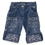 北欧デンマークの子供服ブランド　claire.dk ロールアップフラワーデニム92ｃｍ