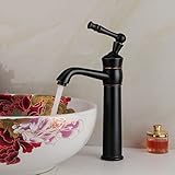 Greenspring Contemporaryブロンズバスルームシンク蛇口1つハンドル蛇口ブラック蛇口オイルはブロンズ