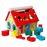 Nice Days（ナイス　ディズ）　ハウスビルディングブロック　木の玩具　数字　積み木