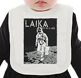 Laika The Space Dog ネクタイを有する有機ビブ Medium