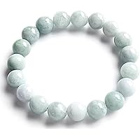 ②マヤ翡翠　1000年以上の物　穴付き　希少 大特価京念珠◇女性用数珠 黒ビルマ翡翠 8mm玉【数珠袋付き