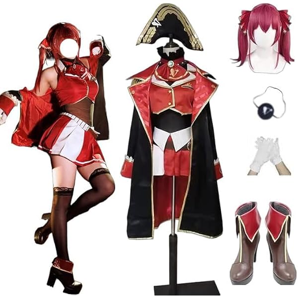 Amazon.co.jp: [AGOS] 即納 ウィッグ、靴付き 宝鐘マリン ほうしょう