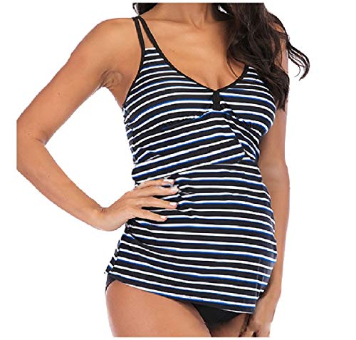 Howely Women's 2-Piece Plus-Size Maternity Tankini Bathing Swimsuit Black 2XL Howely Women's 2-Piece Plus-Size Maternity Tankini Bathing Swimsuit Black 2XL