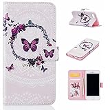 iPhone 7 ケース 手帳型ケース, UNEXTATI 高品質PUレザー 財布型ケース 保護カバー カード収納 スタンド機能 マグネット開閉式 Apple iPhone 7 ケース 防塵 落下防止