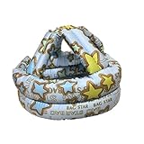 ケガ防止に！赤ちゃん用　肌触り優しいスポンジヘルメット　室内用　ブルースター