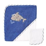 Luvable Friends Hooded Towel and Washcloth, Shark by Luvable Friends