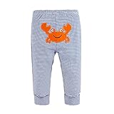 【SEBLES】ベビー服 パンツ ボトムス 長ズボン マスコット 動物 無地 綿 コットン カジュアル アップリケ アニマル 動物 ユニセックス 男の子 女の子(タイプL,90cm)