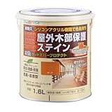 アトムハウスペイント 水性ウッドエバープロテクト(耐久ステイン) 1.6L チーク