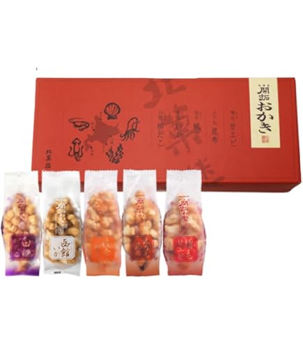 Amazon.co.jp: 北菓楼 北海道開拓おかき 増毛甘エビ 170g : 食品・飲料