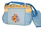 Disney Pooh Blue Gingham and Yellow Large Diaper Bag by Disney
