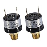 Baosity 2個セット　12V　エアーコンプレッサー　空気圧スイッチ　120PSI~150PSI　コントロール　