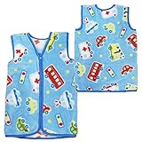 スリーパーL 子供用 防寒具 スリーパー おやすみベスト かいまき 袢纏 fo-mrs02 サックス