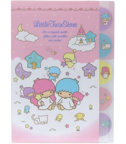 Amazon | サンスター文具 リトルツインスターズ クリアファイルA4