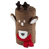 Carter's Baby Boys' Character Plush Roll Blanket (40x50 - Reindeer) [並行輸入品]