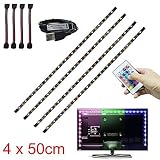 LED accent Strips Bias Backlight RGB Lights with Remote Control for HDTV Flat Screen TV Accessories 